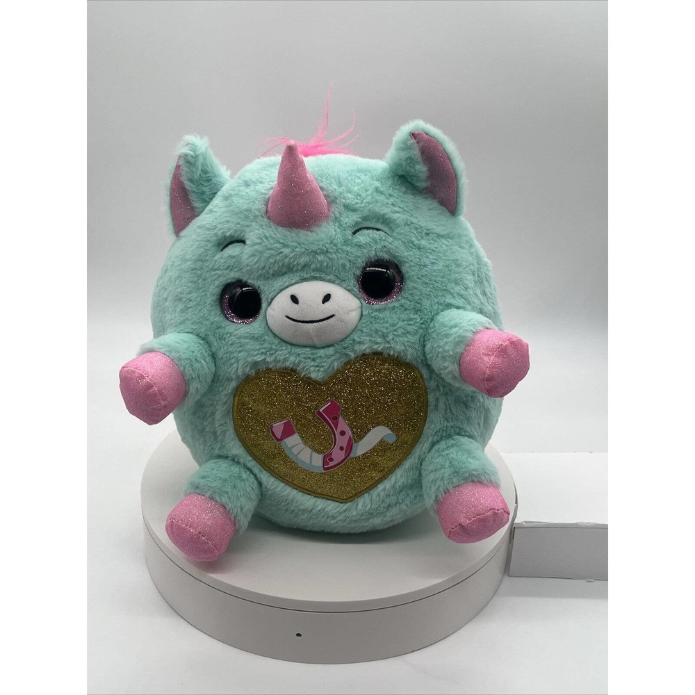 Rainbocorns Unicorn Plush Stuffed Animal 11 inch Turquoise ~Kellytoy